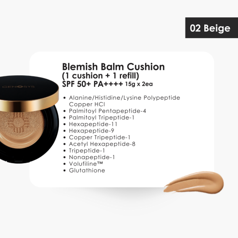 SKIN CARING BLEMISH BALM CUSHION 02 BEIGE - CBC