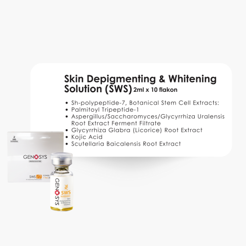 SWS (SKİN WHİTENİNG SOLUTİON) LEKE AYDINLATICI SOLÜSYON 2MLX10 AMPUL