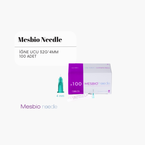 MESBIO NEEDLE İĞNE UCU 32G*4MM - 100 ADET