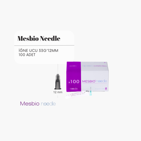 MESBIO NEEDLE İĞNE UCU 33G-12MM - 100 ADET