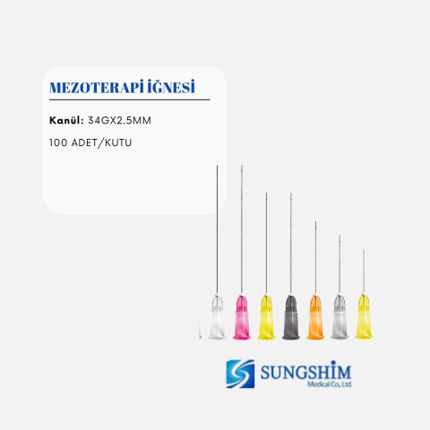 SUNGSHİM STERİL İĞNE 34G*2,5MM - 100 ADET