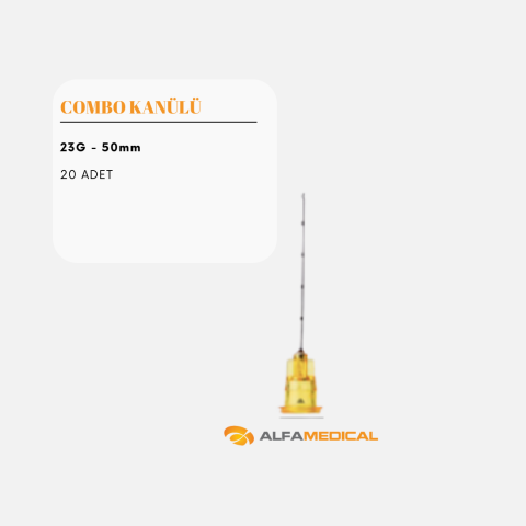 23G - 50 mm 20 Adet Graduational Cannula