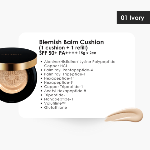 SKIN CARING BLEMISH BALM CUSHION 01 IVORY - CBC