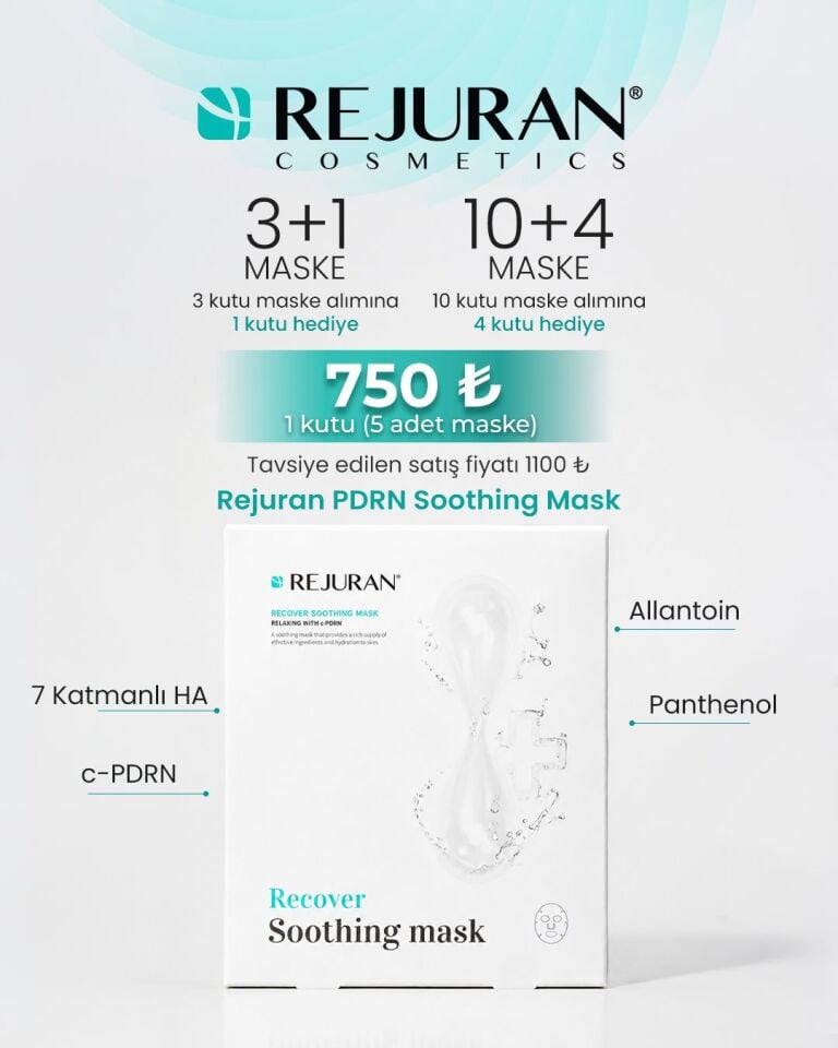 Rejuran PDRN Soothing Mask 3+1 Kampanya
